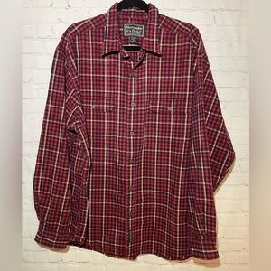 Abercrombie & Fitch size XL red, blue & cream plaid